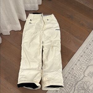 Spyder Kids White Snow Pants